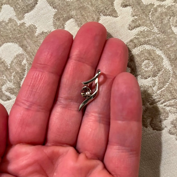 Sterling silver and amethyst crystal pendant - Picture 4 of 4